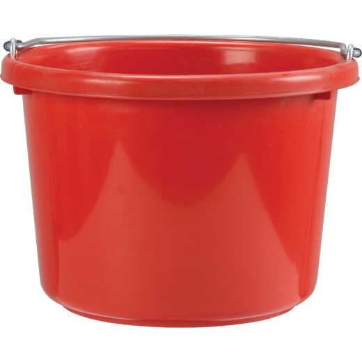 Tuff Stuff 8 Qt. Red Poly Bucket