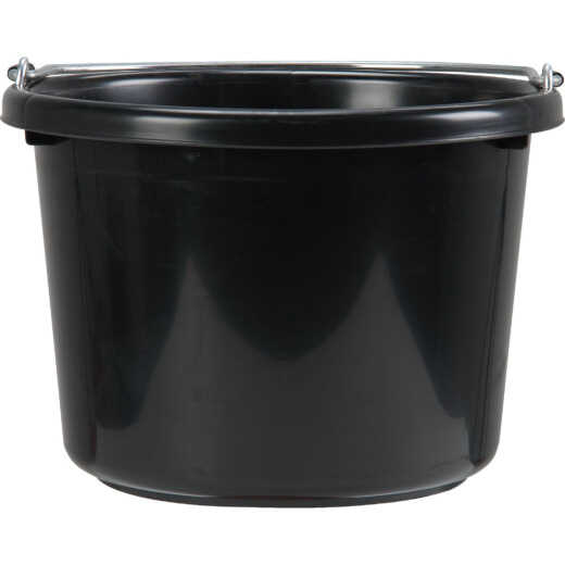 Tuff Stuff 8 Qt. Black Poly Bucket